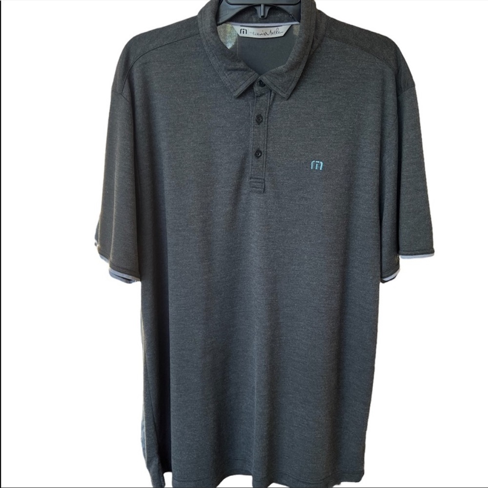 TRAVIS MATHEW GOLF POLO HEATHER GREY SIZE XL
